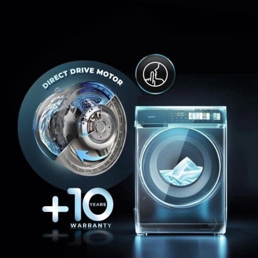 Lava-linge Cecotec Bolero DressCode 10970 Hublot 10kg 1400rpm A Acier Vapeur