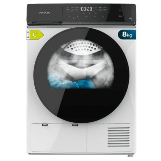 Sèche-linge Cecotec DressCode Dry 8400 Inverter Hublot 8kg B C Blanc Full Touch Silence