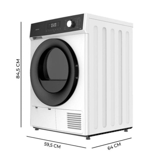 Sèche-linge à pompe à chaleur Cecotec Bolero Dresscode Dry 8330 8kg Classe E Silence Stop&Go
