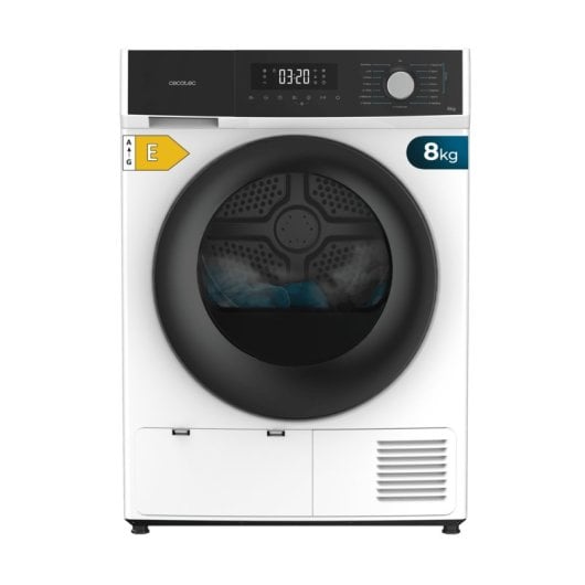 Sèche-linge à pompe à chaleur Cecotec Bolero Dresscode Dry 8330 8kg Classe E Silence Stop&Go