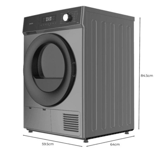 Cecotec Bolero Dresscode Dry 9300 Steel Secadora 9kg Bomba de Calor E Acero 15 Programas Silence