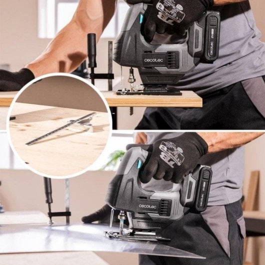 Stichsäge Cecotec MultiCut 500 Vision Liberty kabellos 21V Laser 8 Sägeblätter