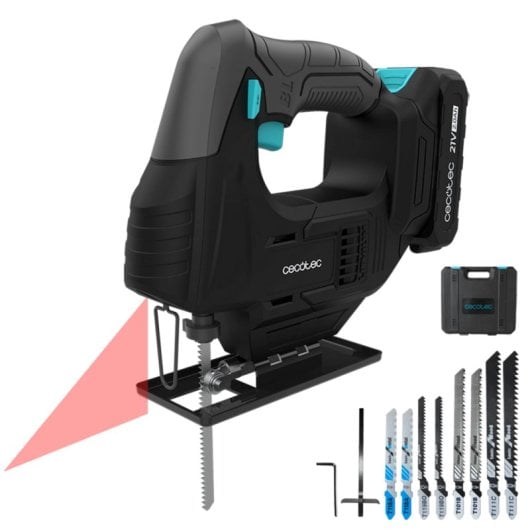 Stichsäge Cecotec MultiCut 500 Vision Liberty kabellos 21V Laser 8 Sägeblätter