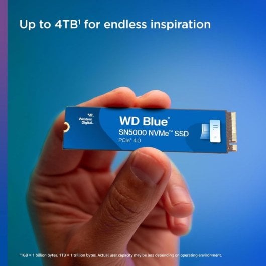 WD Blue SN5000 1TB Disco SSD M.2 PCIe 4.0 NVMe Gen4 Bulk