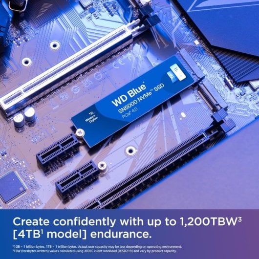 WD Blue SN5000 1TB Disco SSD M.2 PCIe 4.0 NVMe Gen4 Bulk