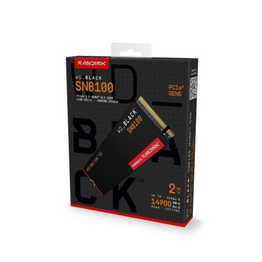Disco Duro Sandisk WD Black SN8100 2TB SSD M.2 14900MB/s PCIe 5.0 NVMe