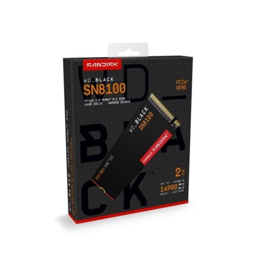 Disco Duro Sandisk WD Black SN8100 2TB SSD M.2 14900MB/s PCIe 5.0 NVMe