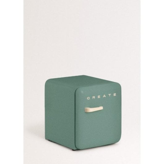 Mini Frigorífico Retro R600a 48L Eco Friendly Verde F