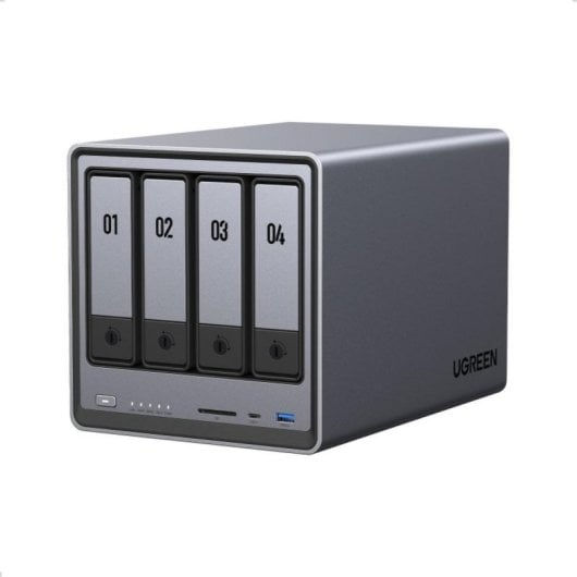NAS Ugreen 25372B 112TB, 2.5GbE, IA, Nube Privada, Sin Discos, USB 10Gbps