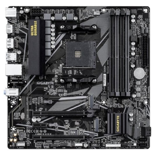 Placa base Gigabyte B550M DS3H R2 AM4 Micro ATX, DDR4, Dual M.2, 128GB, LAN 1GbE