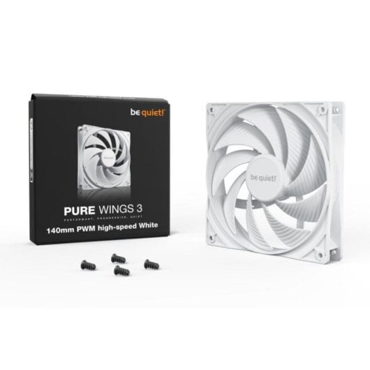 Ventilador be quiet! Pure Wings 3 140mm PWM high-speed White 1800 RPM Blanco