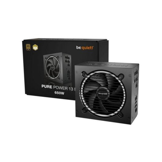 Fuente de Alimentación be quiet! 650W Certificación 80 PLUS Gold Pure Power 13 M Modular Silenciosa
