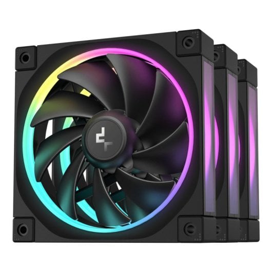 DeepCool FL12-3 in 1 Pack 3x Ventoinhas 120mm FDB Pretas