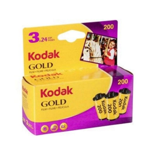 Película Kodak Gold 200 35mm 36 exposições Pack 3 Alta nitidez