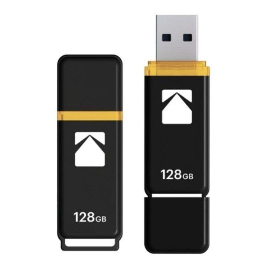 Clé USB Kodak Classic K103 128GB USB 3.2 Gen 1 Noir Jaune