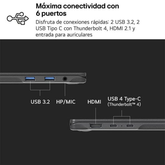 Ordinateur portable LG Gram 16Z90TS-G.AU99B 16" Intel Core Ultra 9 32GB 1TB SSD Windows 11