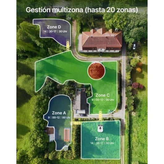 Robot cortacésped Redkey Genie 600 Sin Cable Perimetral RTK Full Band 900m² IA Multizona