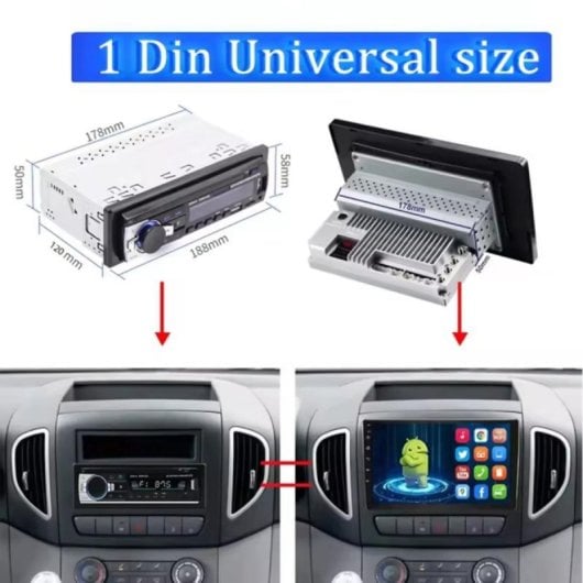 Reproductor Multimedia Klack 1 DIN Pantalla QLED 9" Android Auto CarPlay 6GB 64GB GPS