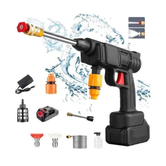 Pistola de Agua a Presión Klack Inalámbrica 300W 30Bar 3.5L/min Portátil Con Accesorios