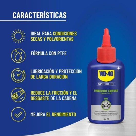 Pack Mantenimiento de Cadenas Bicicleta Desengrasante Spray 500ml y Lubricante Seco Gotero 100ml