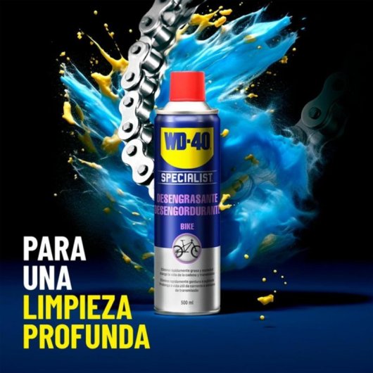 Pack Mantenimiento de Cadenas Bicicleta Desengrasante Spray 500ml y Lubricante Seco Gotero 100ml