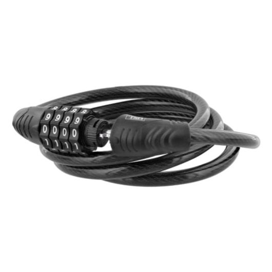 Cable antirrobo T'nB UMCODELOCK 1200mm Acero Aleación de zinc Negro con llave