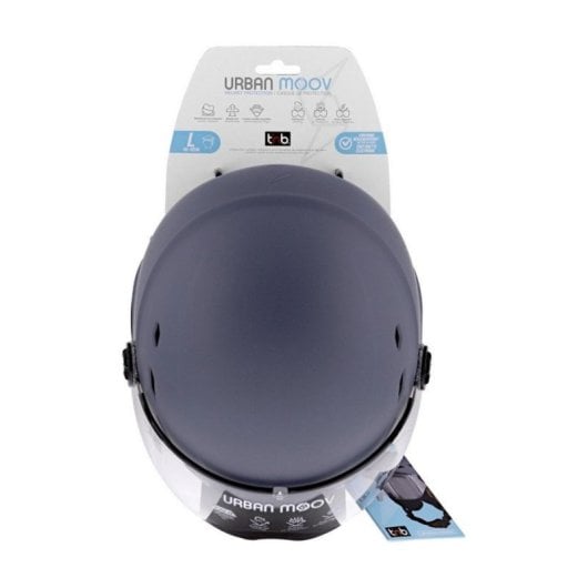 Casco Urban Moov Visera Transparente Azul Marino ABS/EPS L 8 Tomas de Aire 58-62cm