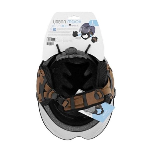 Casco Urban Moov Visera Transparente Azul Marino ABS/EPS L 8 Tomas de Aire 58-62cm
