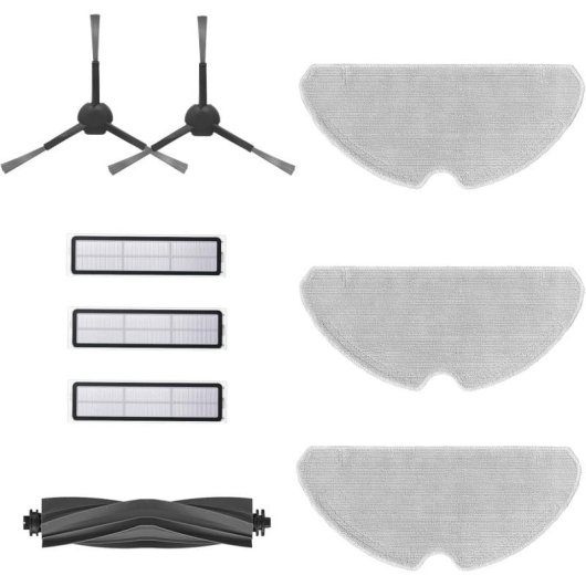 Robot aspirapolvere Dreame D9 Max Gen 2 2 in 1 Nero + Kit di accessori di ricambio