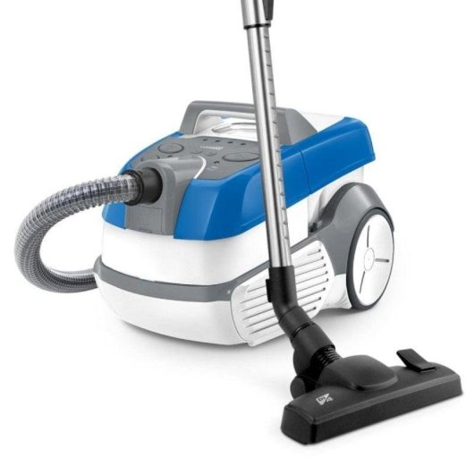 Aspirador Aquamax 2100W Filtro HEPA Doble Depósito Succión en Seco y Líquido 9m Cable