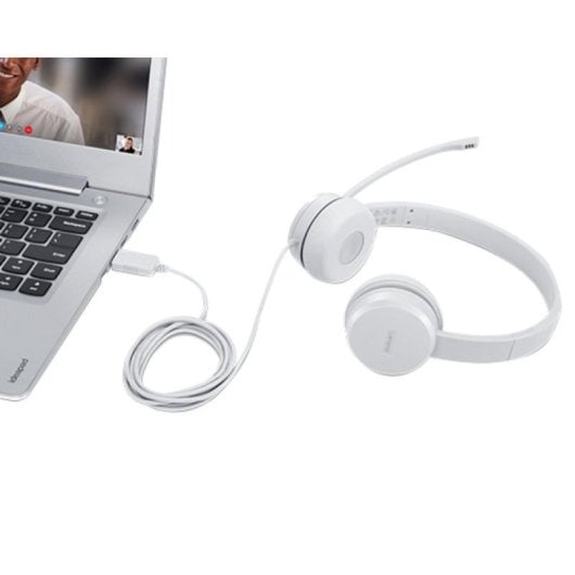 Auricular Lenovo GXD1E71385 Conexión USB Micrófono Integrado/Brazo Gris 1.8m 116dB