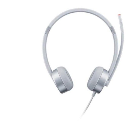 Auriculares Lenovo 100 Stereo Analogue con cable jack analógico para oficina Plata