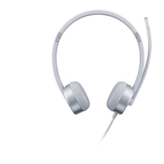 Auricular Lenovo 100 Stereo Analogue Headset Micrófono Giratorio Plata/Oficina