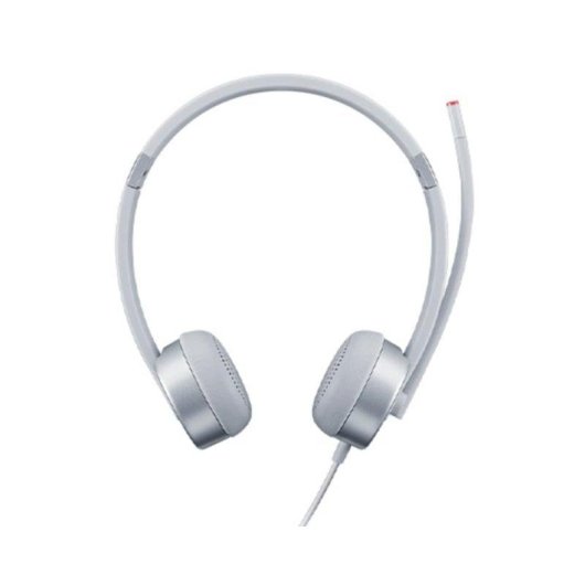 Auriculares Lenovo 100 Stereo Analogue con cable jack analógico para oficina Plata
