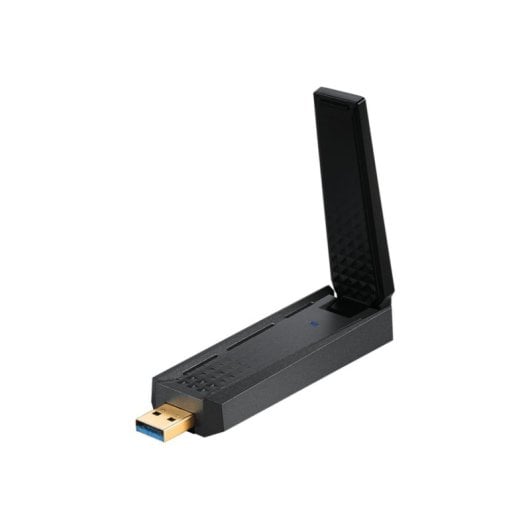 Adaptador USB WiFi MSI GUAXE54 AXE5400 Triple Banda WiFi 6E USB 2.0 Negro 102mm