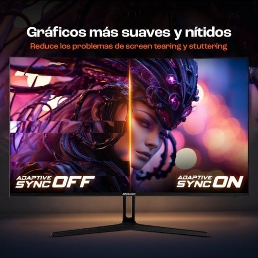 PcCom Ready V2 AMD Ryzen 7 5800X / 32GB / 1TB SSD / RTX 5060 Ti 16GB Blanco + Monitor Curvo 27" 180Hz