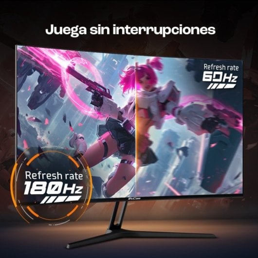 PcCom Ready V2 AMD Ryzen 7 5800X / 32GB / 1TB SSD / RTX 5060 Ti 16GB Blanco + Monitor Curvo 27" 180Hz