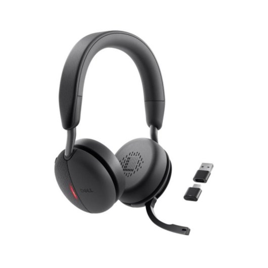 Auricular Dell Pro WL5024 Wireless ANC USB-C/USB-A Micrófono IA Bluetooth 20-20000Hz 219g Negro