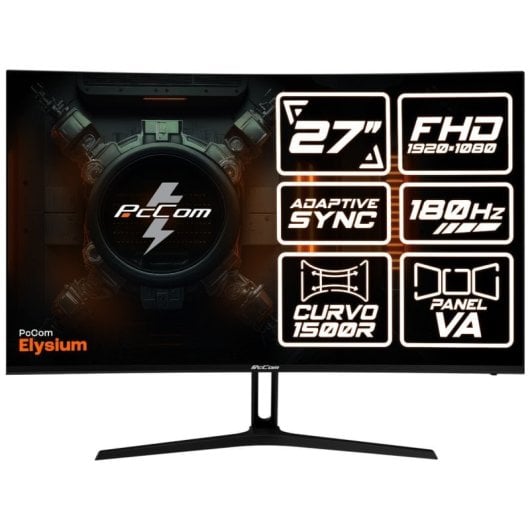 PcCom Ready Intel Core i7-14700KF / 32GB / 2TB SSD - RTX 5060 Ti 16GB + Monitor Curvo 27" 180Hz