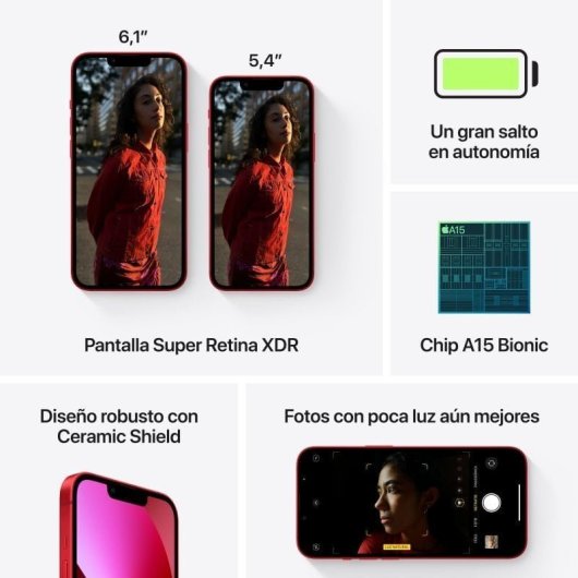 Replay iPhone 13 256 Go Rouge Reconditionné