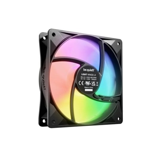 Ventilador be quiet! Light Wings LX 120mm PWM ARGB 1600RPM 87.5m³/h Negro