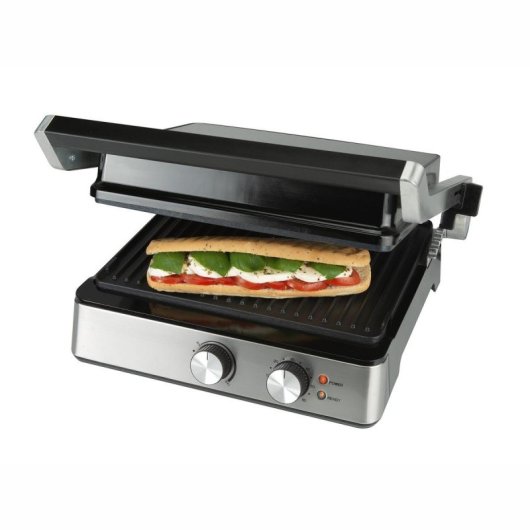 Grill Bourgini 11.5001.00.00 Acero inoxidable Placas removibles Termostato manual