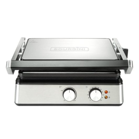 Grill Bourgini 11.5001.00.00 Acero inoxidable Placas removibles Termostato manual