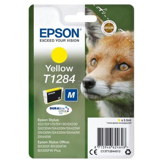 Cartuccia Gialla Epson T1284 Originale