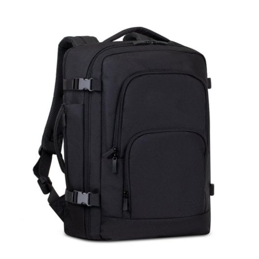 Mochila Rivacase 8461 17.3" impermeable, compartimento portátil, múltiples bolsillos, negra
