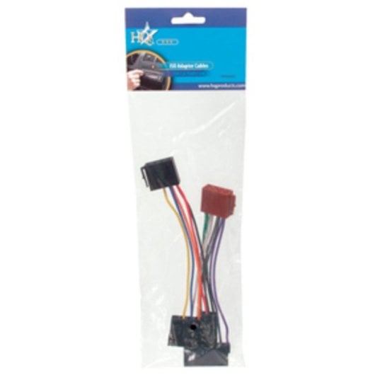 Adaptador ISO Alpine 2x Conectores de Coche a Conector Radio 15cm Negro RoHS