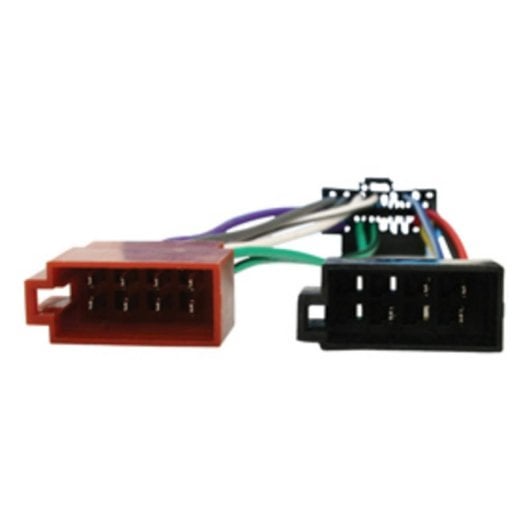Adaptador ISO Pioneer 2x Conectores Coche a Radio Hembra/Macho Negro 15cm