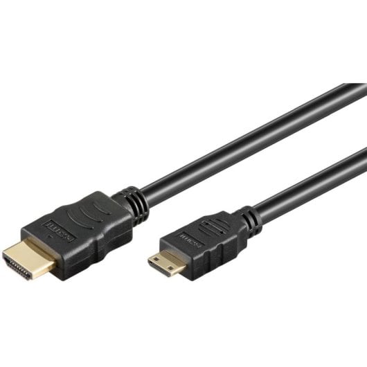 Cable HDMI Goobay 74083 2m HDMI Tipo A macho a Mini HDMI Tipo C macho 3D 18Gbps Negro