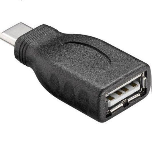 Adaptador USB Goobay 45397 USB-A Hembra a USB-C Macho Negro Alta Velocidad 5Gbps