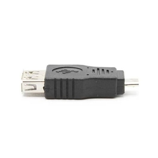 Adaptador USB 2.0 Micro B Macho a USB A Hembra OTG Negro RoHS